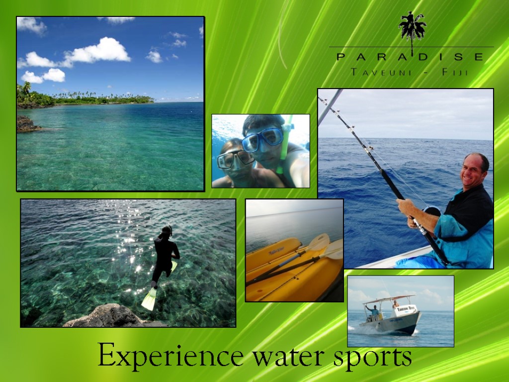 Experience water sports